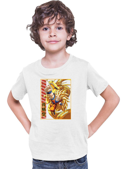 Kid T-shirt Dragon Ball Z Tralala Goku Ssj 01 W...