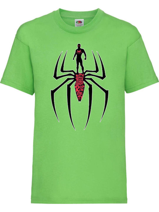 Kid T-shirt Spider-man Tralala Spiderman 006 Lime
