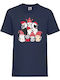 Kid T-shirt Tralala Cat Christmas Tree 01 Navy