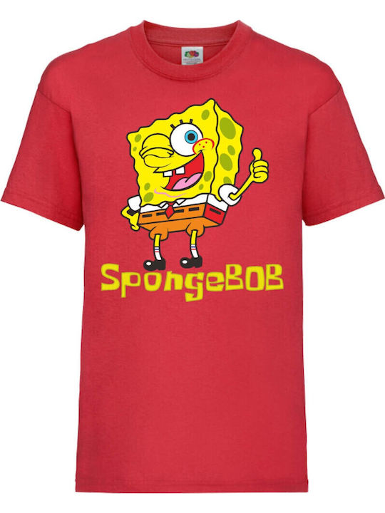 Детска тениска Tralala Spongebob 2 червена