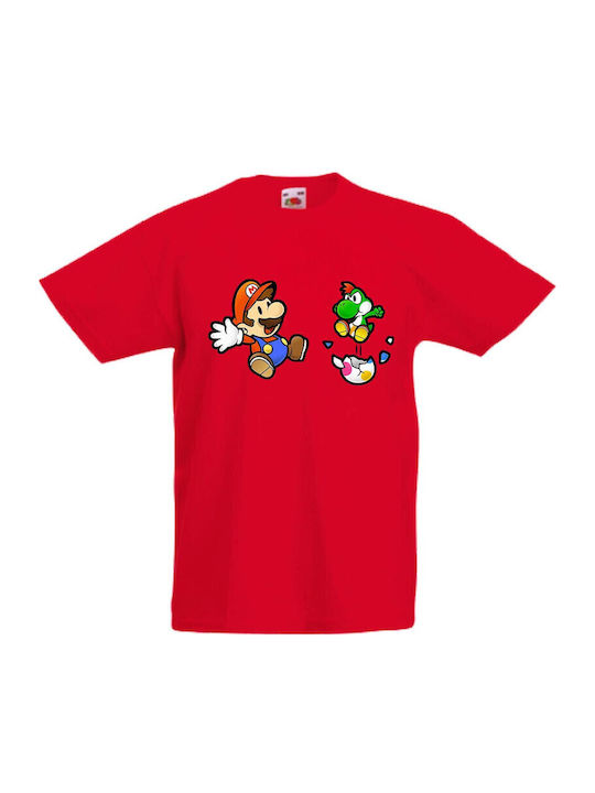 Kinder T-Shirt Tralala Super Mario 9 Rot