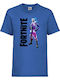 Kid T-shirt Epic Games Tralala Battle Royale Fortnite Galaxy Blue