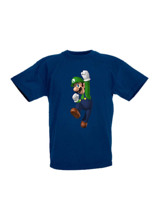 Kinder T-Shirt Tralala Super Mario Luigi Marine...