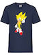 Tricou pentru copii Sega Sonic Tails Knuckles Tralala Sonic Super Sonic Galben Bleumarin