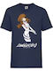 Kinder T-Shirt Tralala Evangelion Asuka Langley Soryu Japan Animation Marineblau