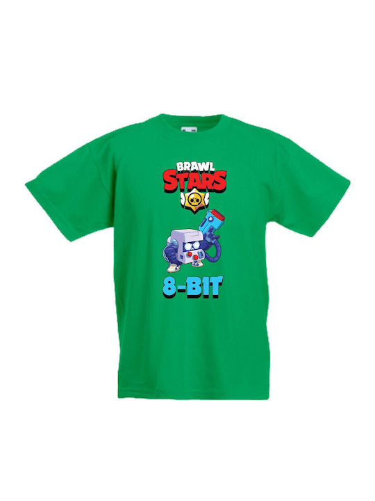 Kid T-shirt Tralala Brawl Stars 8-bit Green