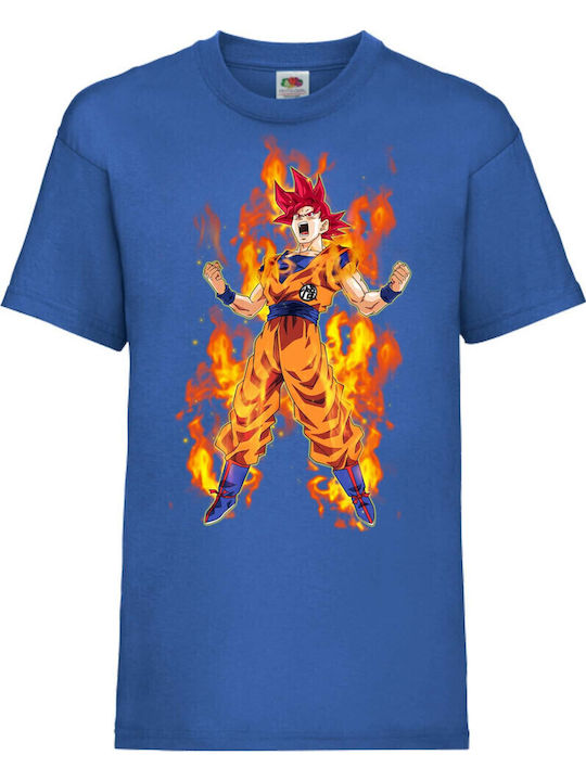 Tricou pentru copii Animație Japonia Tralala Dragon Ball Z 06 Albastru