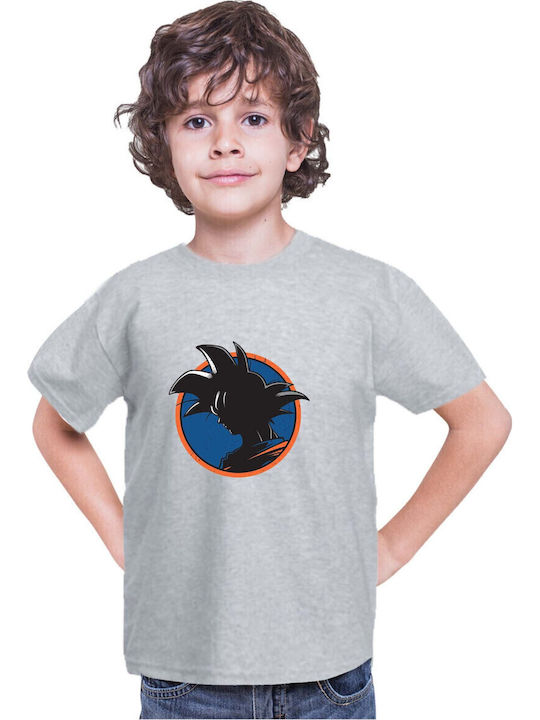 Kid T-shirt Dragon Ball Z Tralala Goku Silhouette Gray