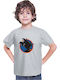 Kid T-shirt Dragon Ball Z Tralala Goku Silhouette Gray