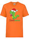 Kinder T-Shirt Tralala Santasaurus Orange