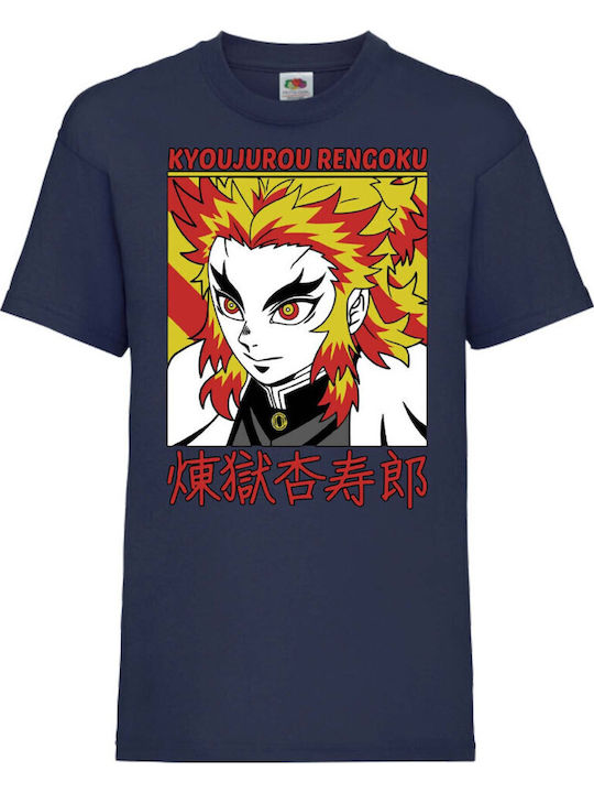 Kinder T-Shirt Tralala Demon Slayer Kyojuro Ren...