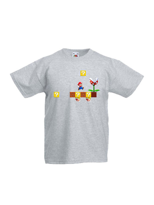Детска тениска Tralala Super Mario 11 Сива