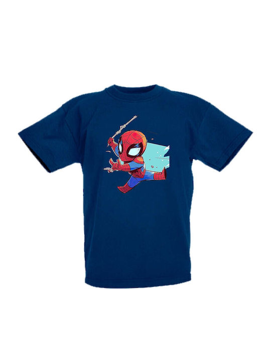 Tricou pentru copii Marvel Avengers Tralala Marvel Spiderman 2 Bleumarin