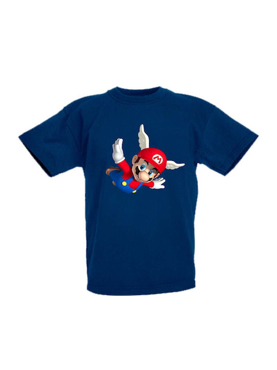 Kinder T-Shirt Tralala Super Mario 5 Marineblau