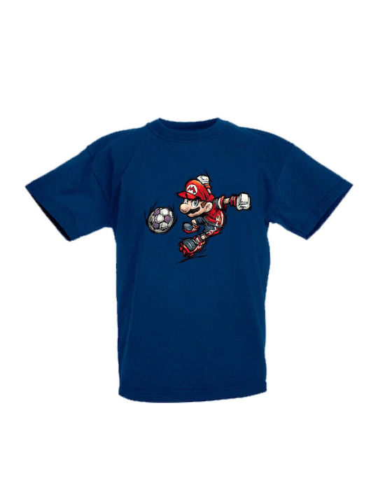 Детска тениска Tralala Super Mario Футбол тъмно...