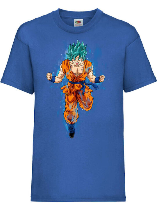 Kid T-shirt Japan Animation Tralala Dragon Ball Z 04 Blue