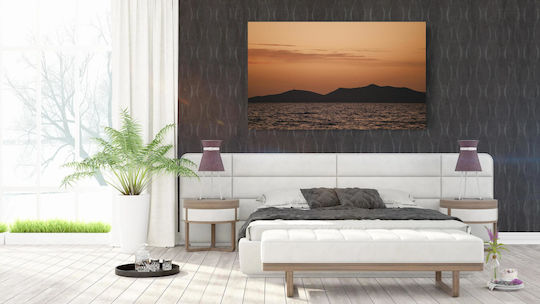 Картина Залез над планини и море 120x80