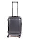 Estil Hard Grey Cabin Travel Suitcase With 4 Wheels Height 55cm