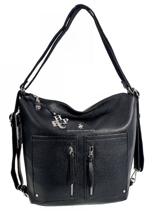 Damen Tasche Rucksack Schwarz