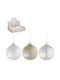 Hängendes Kugel Ornament Ornament Weiß 10cm