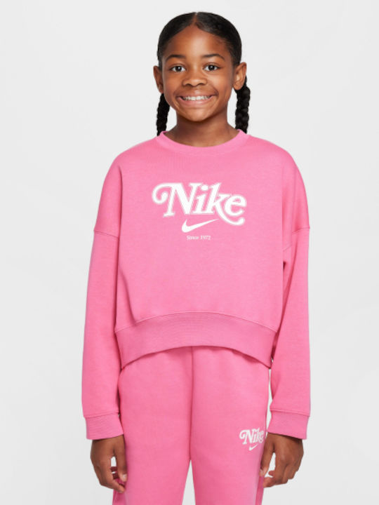 Nike Fleece Hanorac Copii Cropped Roz Sportswear