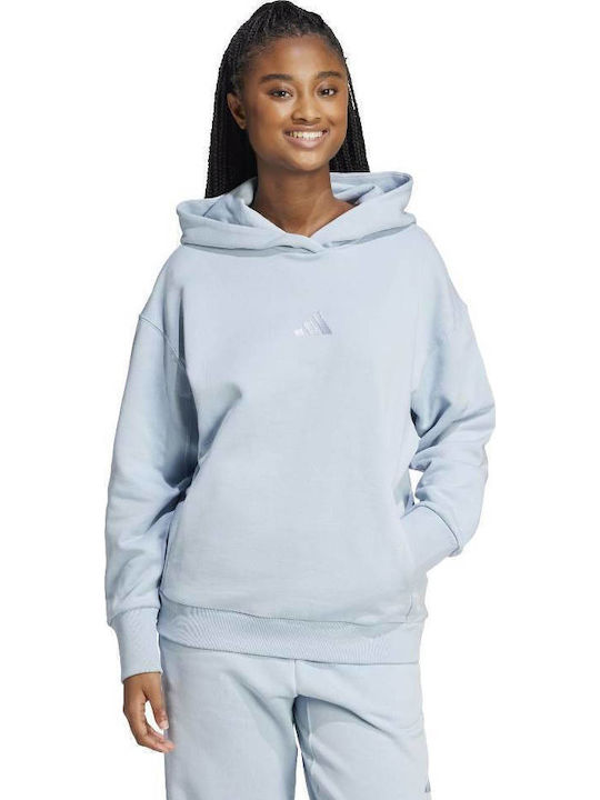 adidas Φούτερ Blue με Κουκούλα
