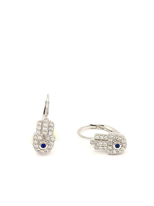 PS Silver Ohrringe aus Silber mit Steinen