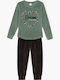 Minerva Kids Winter Cotton Pajamas Green Haze Lovedream
