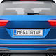Mega Drive Carbon License Plate Holder Set 2 Pcs