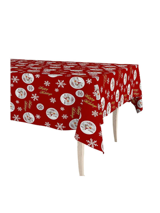 Roll Christmas Tablecloth Red Length 140cm.