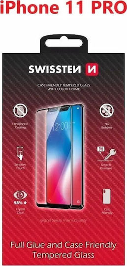 Swissten Full Face Tempered Glass Apple Iphone 11 Pro Black