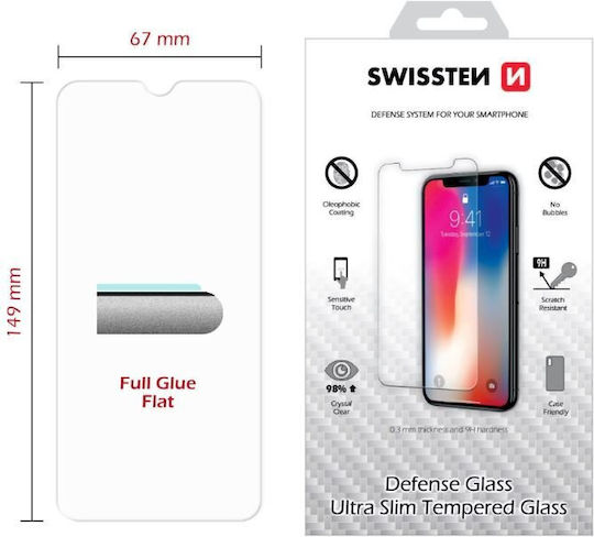 Swissten Ultra Slim Tempered Glass Premium 9H Screen Protector for Huawei Y6s