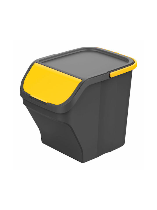 Mondex Waste Bin Recycling Plastic Yellow 25lt 1pcs