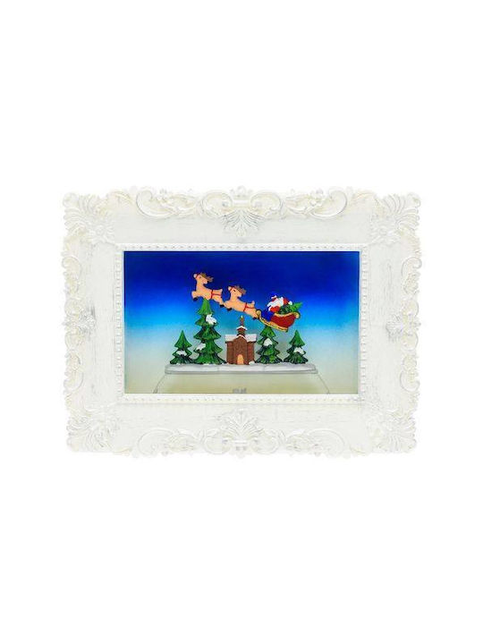 Christmas Snowball Illuminated with Santa Claus 21x4x27cm