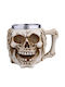 Metal Beer Mug Pufo Skull Don’t Hear In Skull Shape 380 Ml
