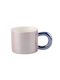 Glänzende Keramiktasse Pufo Tee Kaffee 250 ml Lila