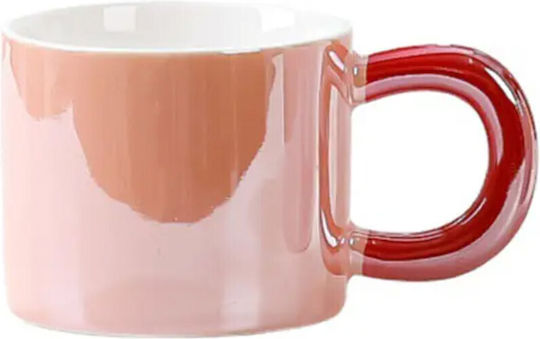 Glos Cani Ceramice Pufo Ceai Cafea 250 Ml Roșu