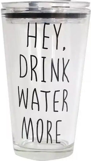 Transparente Glas Tasse Pufo Trink Wasser Kaffee Mit Deckel 450 Ml