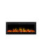 Hitense Wall Mounted Electric Fireplace 1600W 114.3x14cm Black