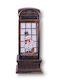 Christmas Decorative Telephone Booth with Gifts 10.5x10.5x25cm