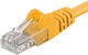 PremiumCord U/UTP Cat.6 (Gigabit) Καλώδιο Δικτύου Ethernet 3m Κίτρινο