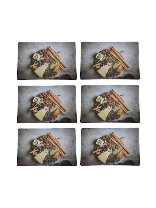Plate Support Set Serving Meals Pufo Goodness Cheese Design 6 Pieces