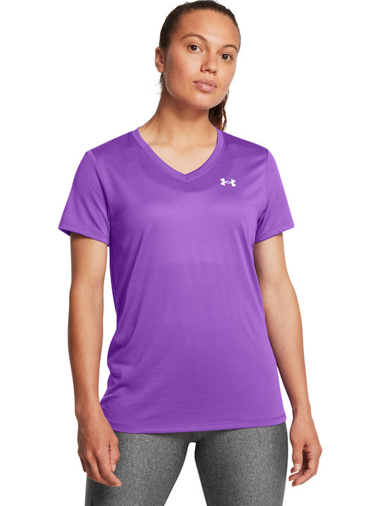 Under Armour Γυναικείο Αθλητικό T-shirt Μωβ