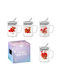 HOMie Becher Glas mit Deckel in Verschiedenen Designs 400ml (Verschiedene Designs)