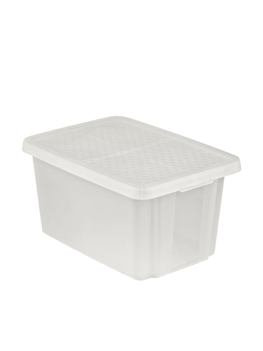 Cutie de depozitare Essentials 45l capac 40x57x30cm transparentă