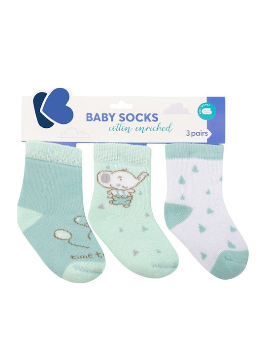 Queen Mother Παιδικές Κάλτσες Kikka Boo Mint 3 Ζευγάρια