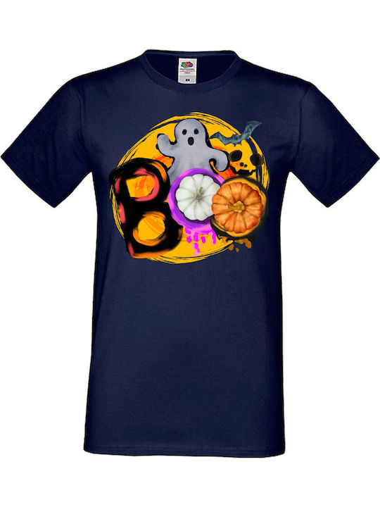 Men's Halloween T-shirt Tralala Halloween 06 Navy
