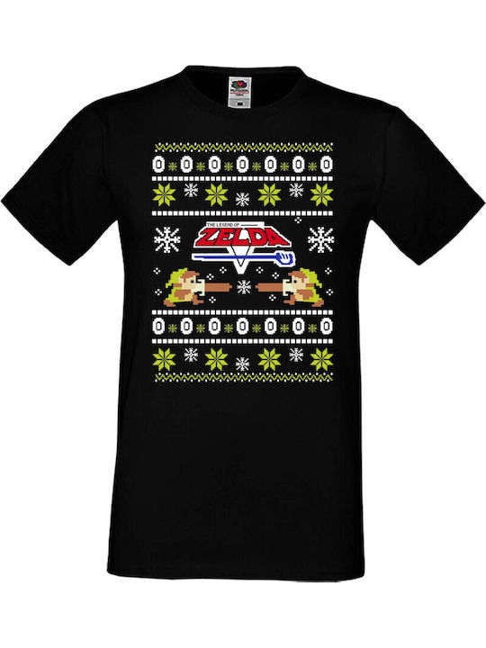 Christmas Holiday Tralala Christmas T-shirt Legend Zelda Nintendo Zelda Christmas 02 Black