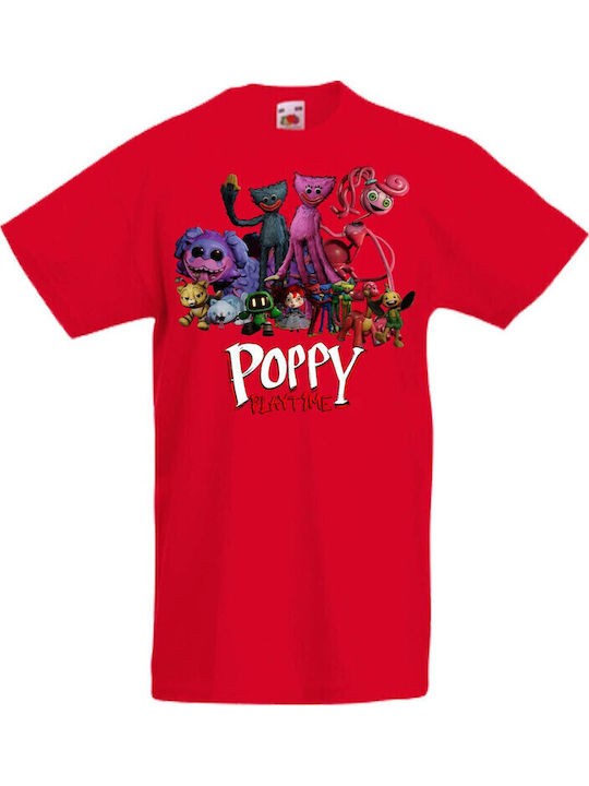 Kid T-shirt Poppy Playtime Tralala Red