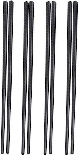 Set 4 Perechi Premium Bețișoare Sushi Fiberglass 24 Cm Negru Set 4 Perechi Premium Bețișoare Sushi Fiberglass 24 Cm Negru
